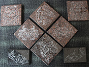 Etched Native Pieces for Hotplates